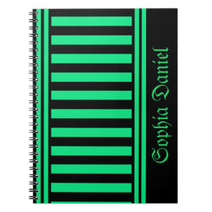 Personalized Stripes Pattern         Notebook
