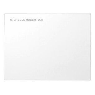 Personalized Stylish Modern Professional Notepad