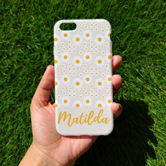 Personalized Sunny Daisy Pattern Phone Case (Creator Uploaded)