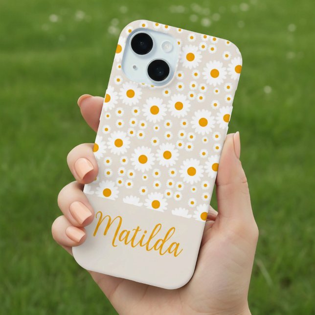 Personalized Sunny Daisy Pattern Phone Case (Creator Uploaded)