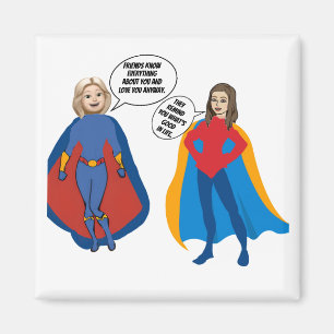 Personalized Super Friends Magnet