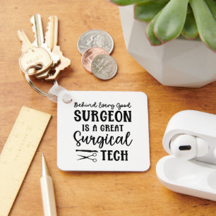 Personalized Surgical Tech   Surgical Technologist Key Ring