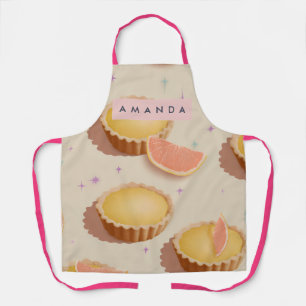 Personalized Sweet Grapefruit Tart Pattern Apron
