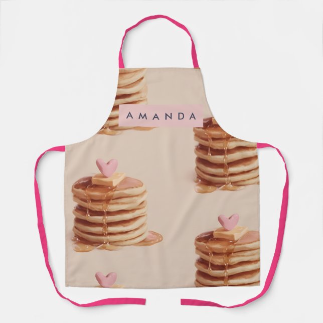 Personalized Sweet Pancake Pattern Apron (Front)