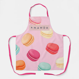 Personalized Sweet Pastel Macaron Delight Apron