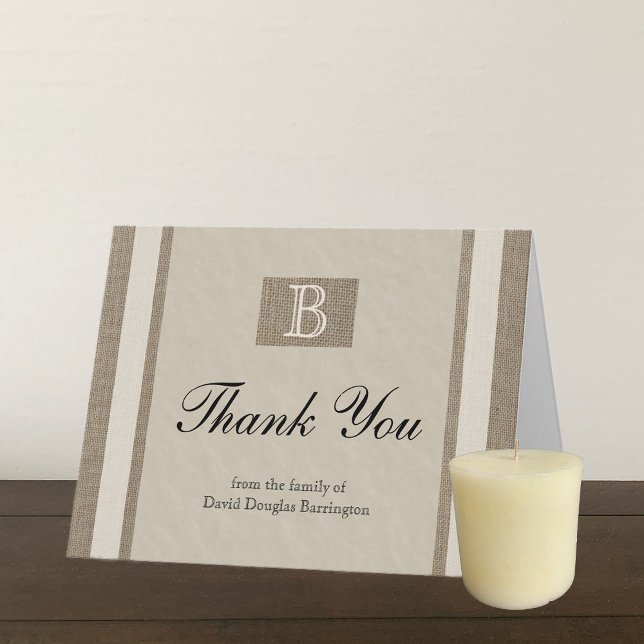 Personalized Sympathy Thank You Note Cards (Creator Uploaded)