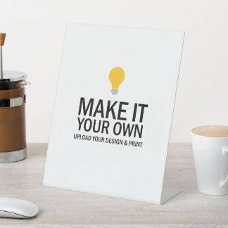 Personalized Tabletop Sign with Your Logo & Design