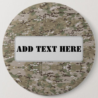Personalized Tactical Military Camo 6 Cm Round Badge