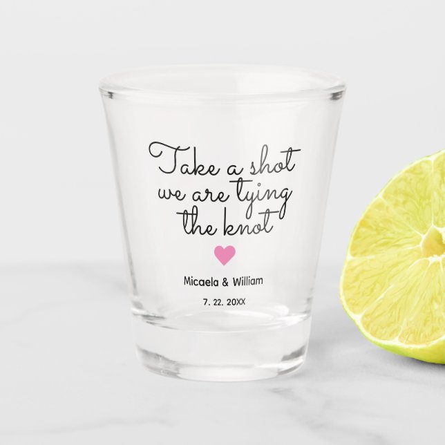 Personalized Take a Shot Shot Glass (Front)