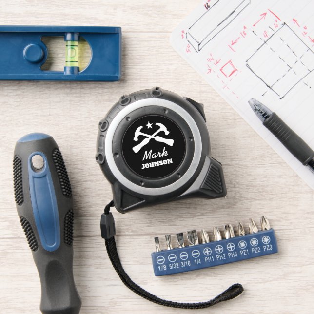Personalized tape measure for carpenter handyman 1 (Workshop)