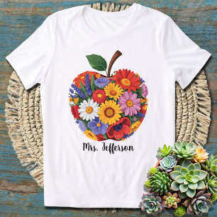 Personalized Teacher Appreciation Gift Custom Name T-Shirt