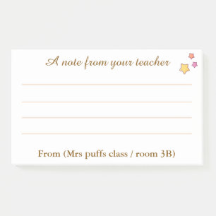 Personalized Teacher appreciation gift Post-it Notes