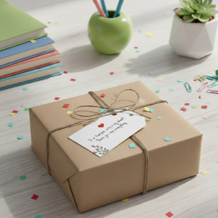 Personalized Teacher Gift Tag - Big Heart 