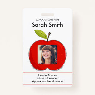 Personalized Teacher Identification Card – Apple ID Badge
