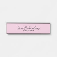 Personalized Teacher Name Grade Simple Modern