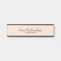 Personalized Teacher Name Grade Simple Modern