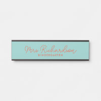 Personalized Teacher Name Grade Simple Modern