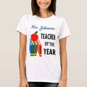 Personalized Teacher of the Year T-Shirt
