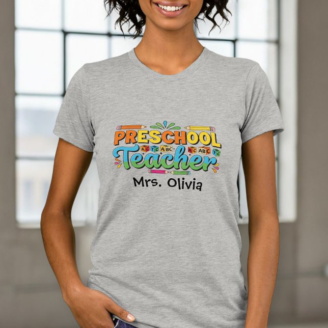 Personalized Teacher Shirt, Custom Teacher Shirt (Creator Uploaded)