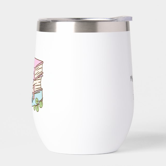 Personalized Teacher Tumbler – Custom message (Left)