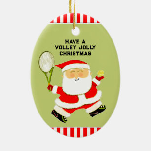 personalized tennis gift ceramic tree decoration
