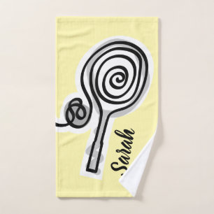 Personalized tennis sports hand towel for players