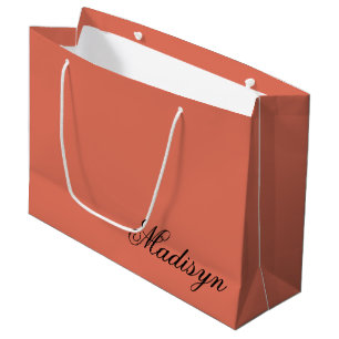 Personalized Terracotta Gift Bag for Special Event