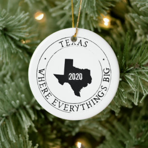 Personalized Texas Ornament