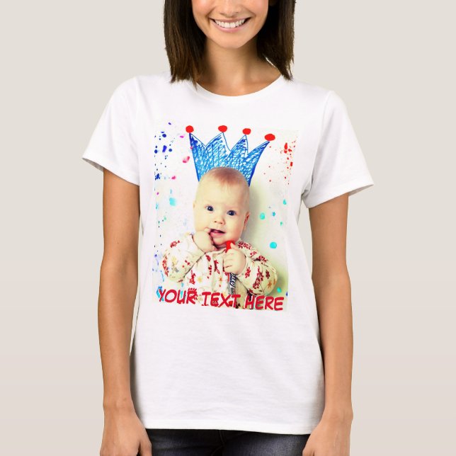 Personalized text and photo T-Shirt (Front)