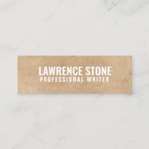 Personalized "Textured Paper" Social Media Mini Business Card