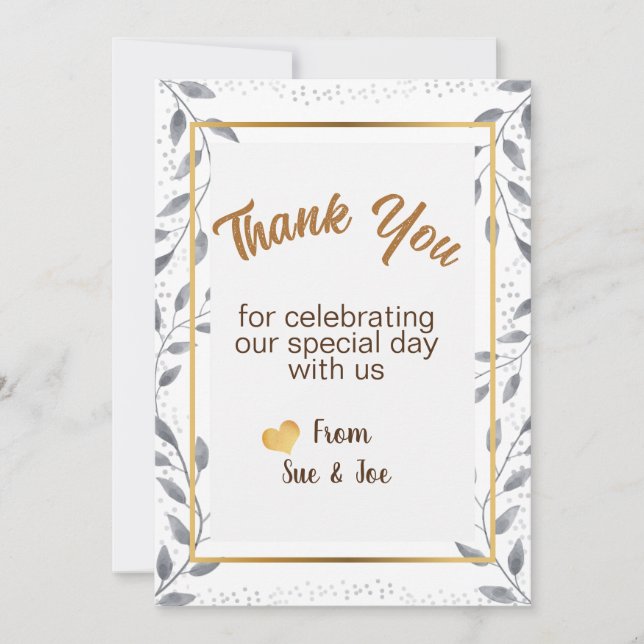 Personalized Thank You Card Greetings (Front)