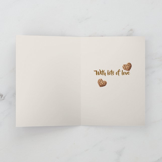 Personalized Thank you cookie hearts design (Inside)