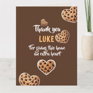 Personalized Thank you cookie hearts design