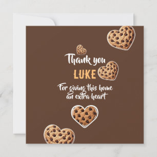 Personalized Thank you cookie hearts design