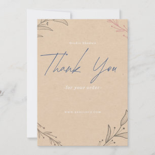 Personalized Thank You Note with Custom MESSAGE Card
