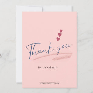 Personalized Thank You Note with Custom Name Card