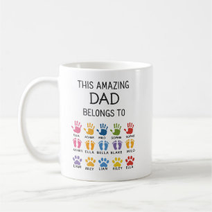 Personalized This Amazing Dad Belongs To Custom Coffee Mug