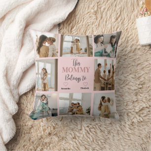 Personalized “This Mommy Belongs To” Photo Cushion