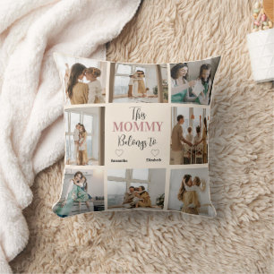 Personalized “This Mommy Belongs To” Photo    Cushion