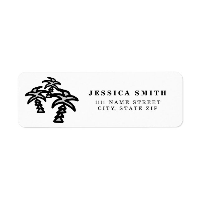 Personalized Three Palm tree tropical summer (Front)