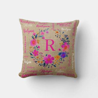 Personalized Throw Pillow Add Your Name