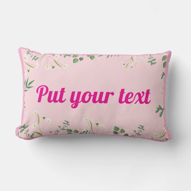 Personalized Throw Pillow for Home and Bedroom (Front)