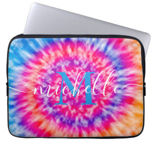 Personalized Tie Dye Laptop Sleeve