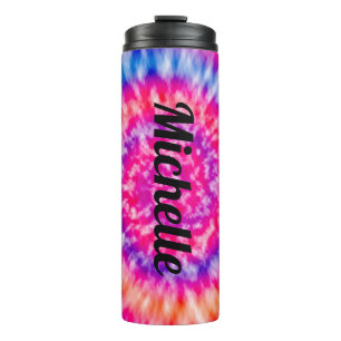 Personalized Tie Dye Thermal Tumbler