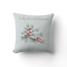 Personalized To My Dearest Grandma Frosted Winter 
