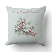 Personalized To My Dearest Grandma Frosted Winter 