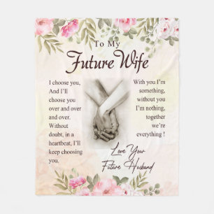Personalized To My Future Wife Blanket