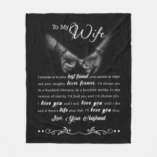 Personalized To My Wife Blanket