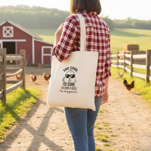 Personalized Tote Bag Too Cool for School