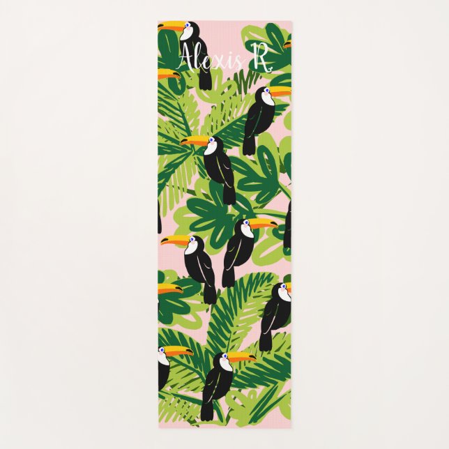 Personalized Toucan Yoga Mat (Front)
